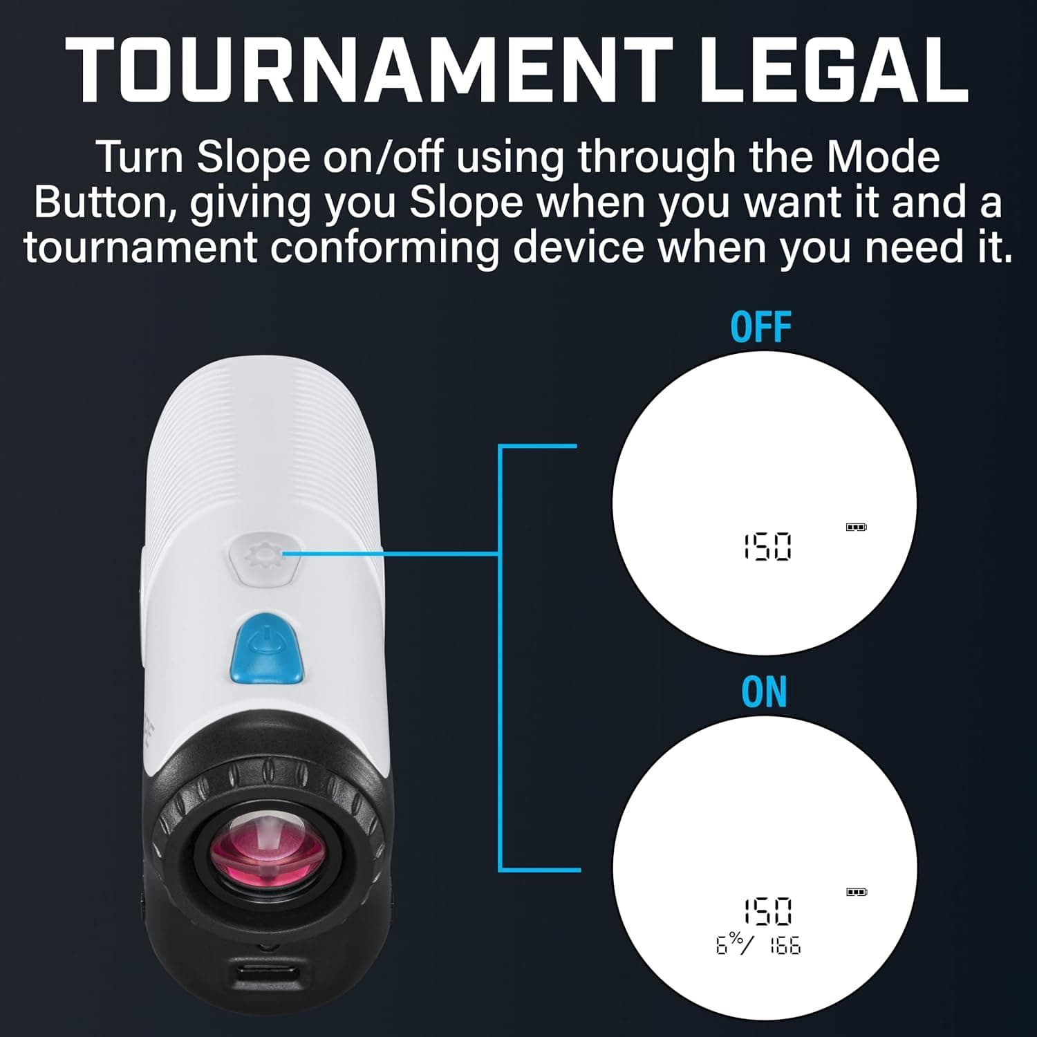 فاصلهیاب لیزری گلف Bushnell مدل A1-Slope فاصلهیاب لیزری گلف Bushnell مدل A1-Slope