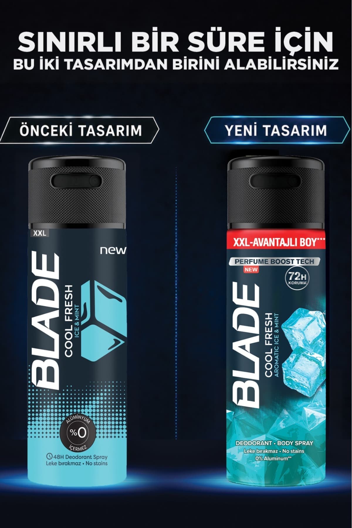 دئودورانت مردانه Blade Cool Fresh بدون آلومینیوم، سریعخشکشونده و بدون لکه 6x200 ml دئودورانت مردانه Blade Cool Fresh بدون آلومینیوم، سریعخشکشونده و بدون لکه 6x200 ml