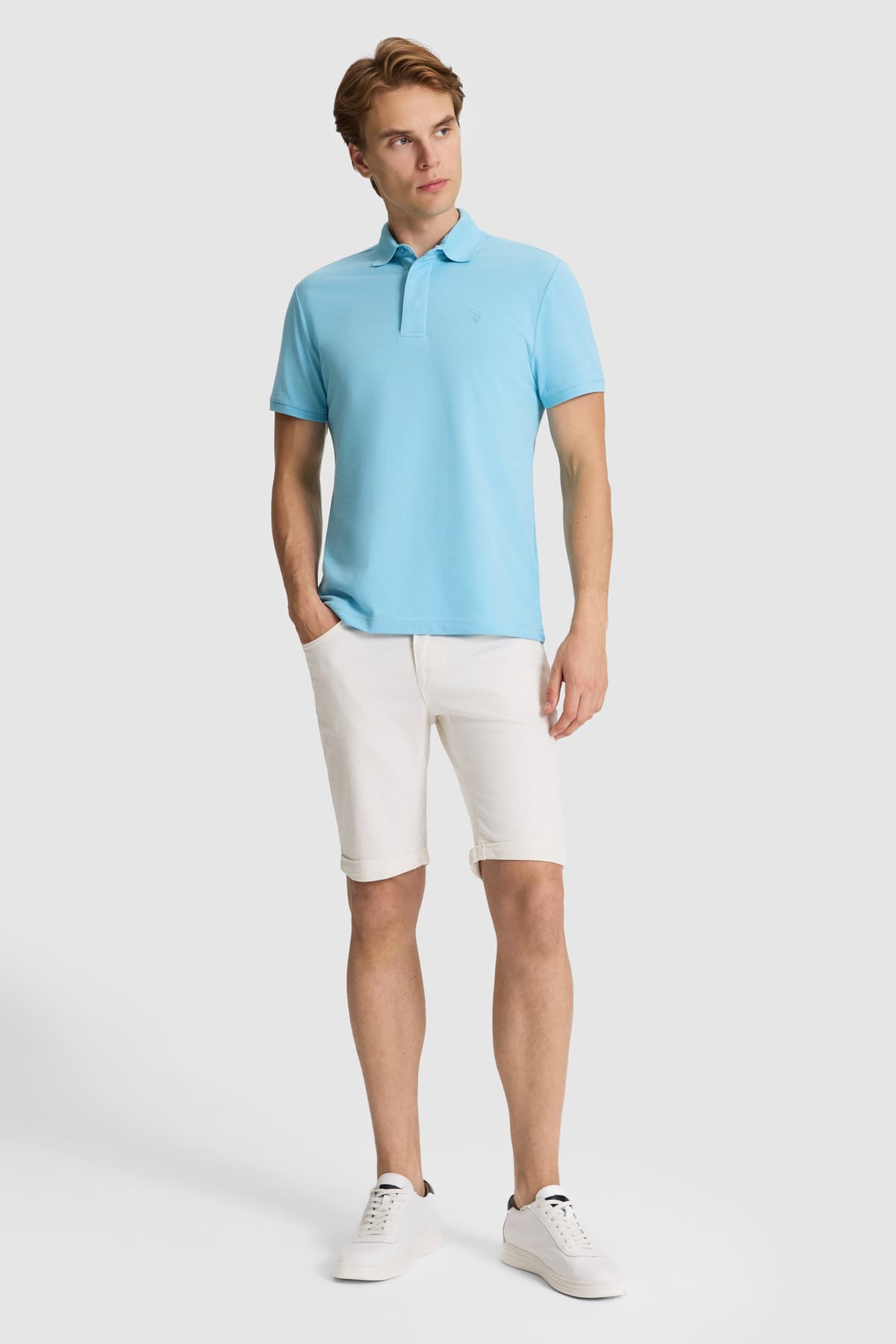 تیشرت مردانه U.S. Polo Assn. مدل 50327003-VR007 آبی ساده تیشرت مردانه U.S. Polo Assn. مدل 50327003-VR007 آبی ساده