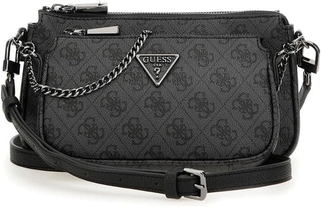 کیف دوشی زنانه GUESS دو محفظه مدل Noelle II کیف دوشی زنانه GUESS دو محفظه مدل Noelle II