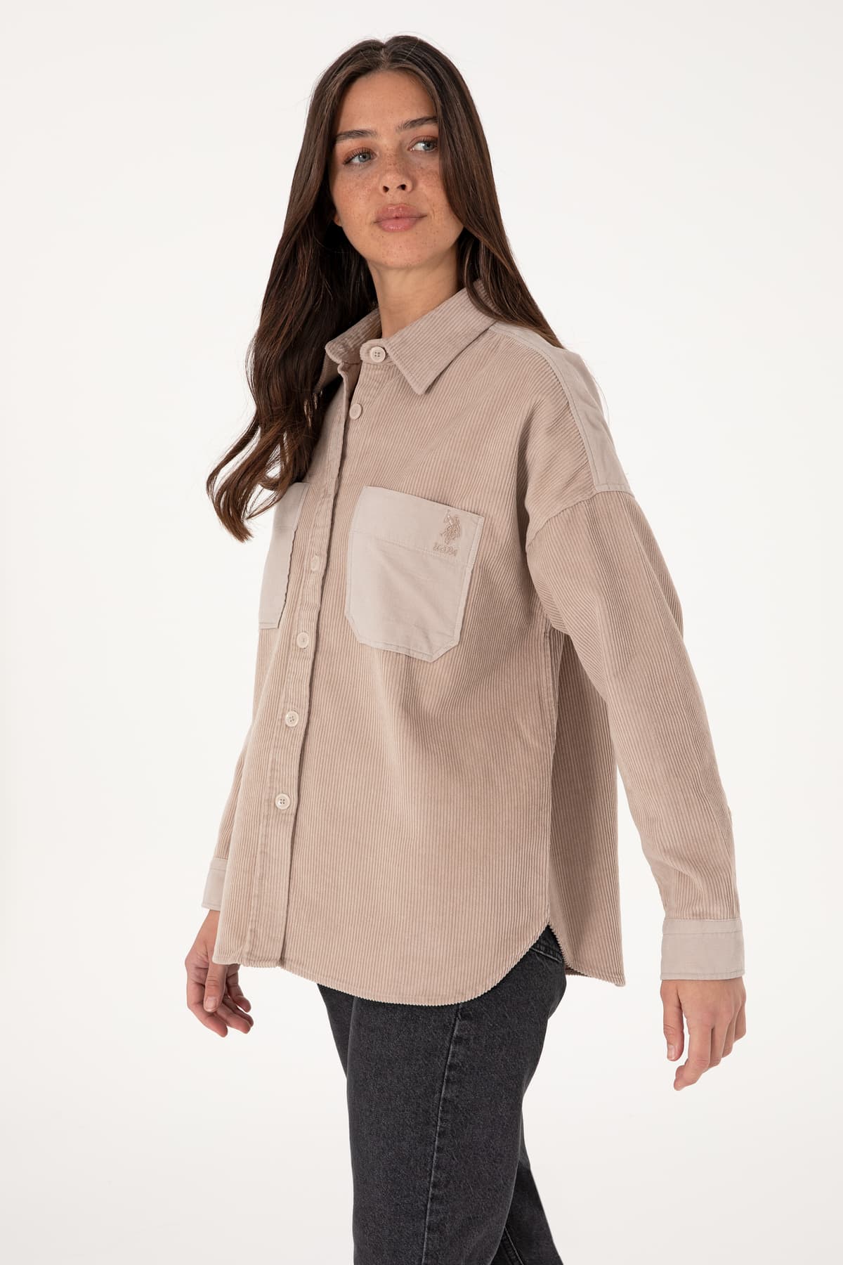 پیراهن تونیک زنانه U.S. Polo Assn. آستین بلند رنگ سنگی مدل 50290001-VR049 پیراهن تونیک زنانه U.S. Polo Assn. آستین بلند رنگ سنگی مدل 50290001-VR049