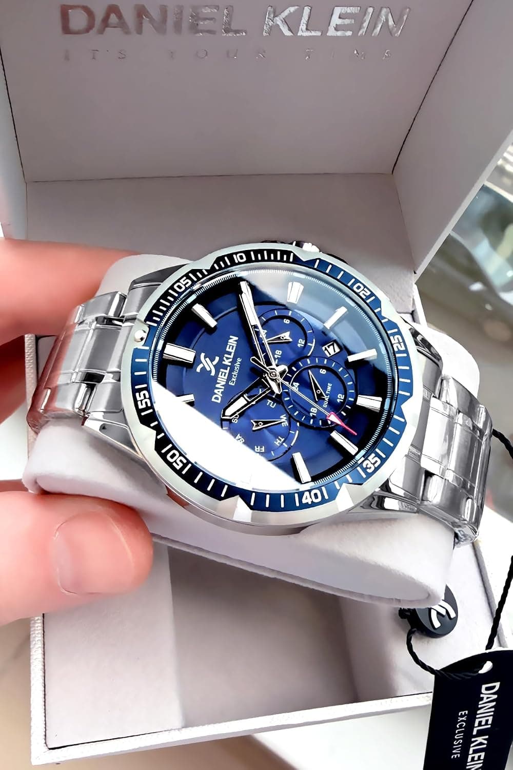 ساعت مچی مردانه Daniel Klein ضد آب 3 ATM فولادی نقرهای مدل Dke2076C1 ساعت مچی مردانه Daniel Klein ضد آب 3 ATM فولادی نقرهای مدل Dke2076C1
