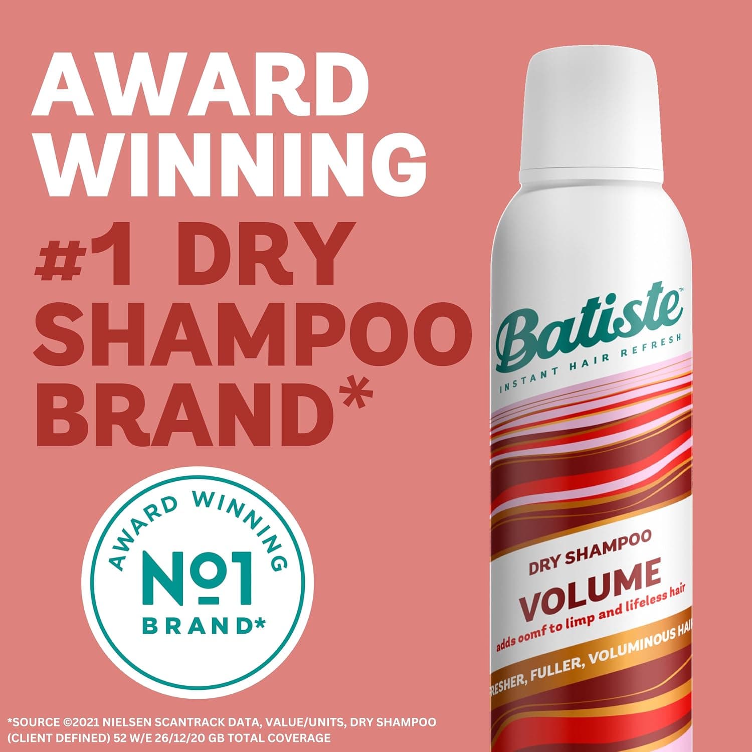 شامپو خشک حجمدهنده Batiste مناسب موهای بیحالت، پاککننده چربی ریشه 200ml شامپو خشک حجمدهنده Batiste مناسب موهای بیحالت، پاککننده چربی ریشه 200ml