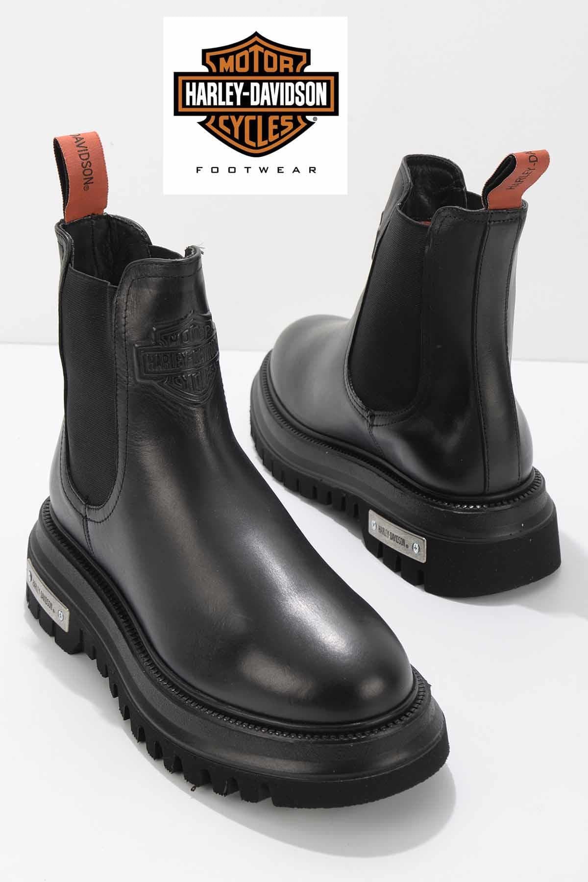 بوت زنانه Harley Davidson چرمی مشکی مدل Mourir بوت زنانه Harley Davidson چرمی مشکی مدل Mourir