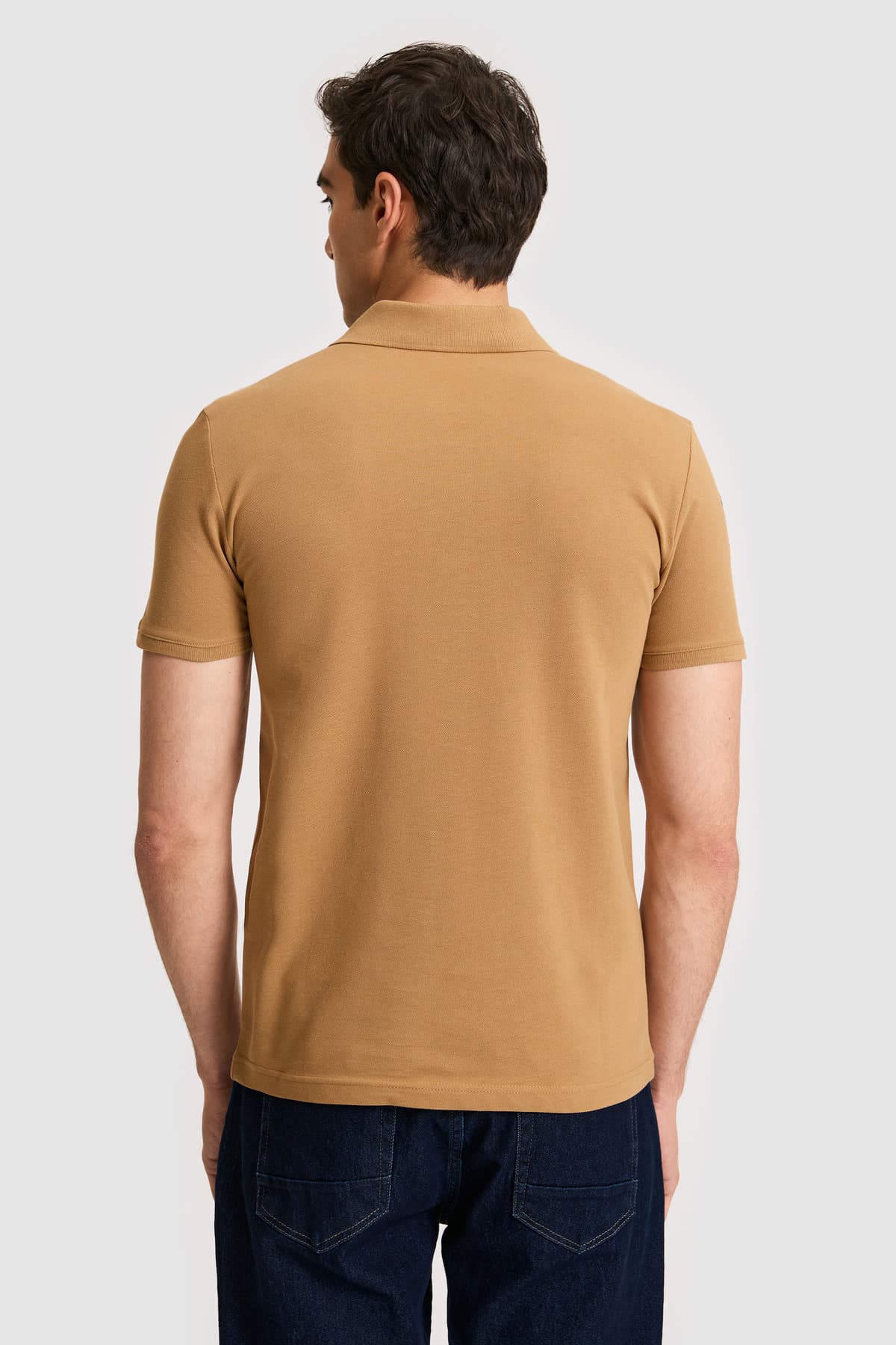 تیشرت مردانه U.S. Polo Assn. یقه پولو فیت اسلیم بیسیک نارگیلی مدل 50326920-VR153 تیشرت مردانه U.S. Polo Assn. یقه پولو فیت اسلیم بیسیک نارگیلی مدل 50326920-VR153