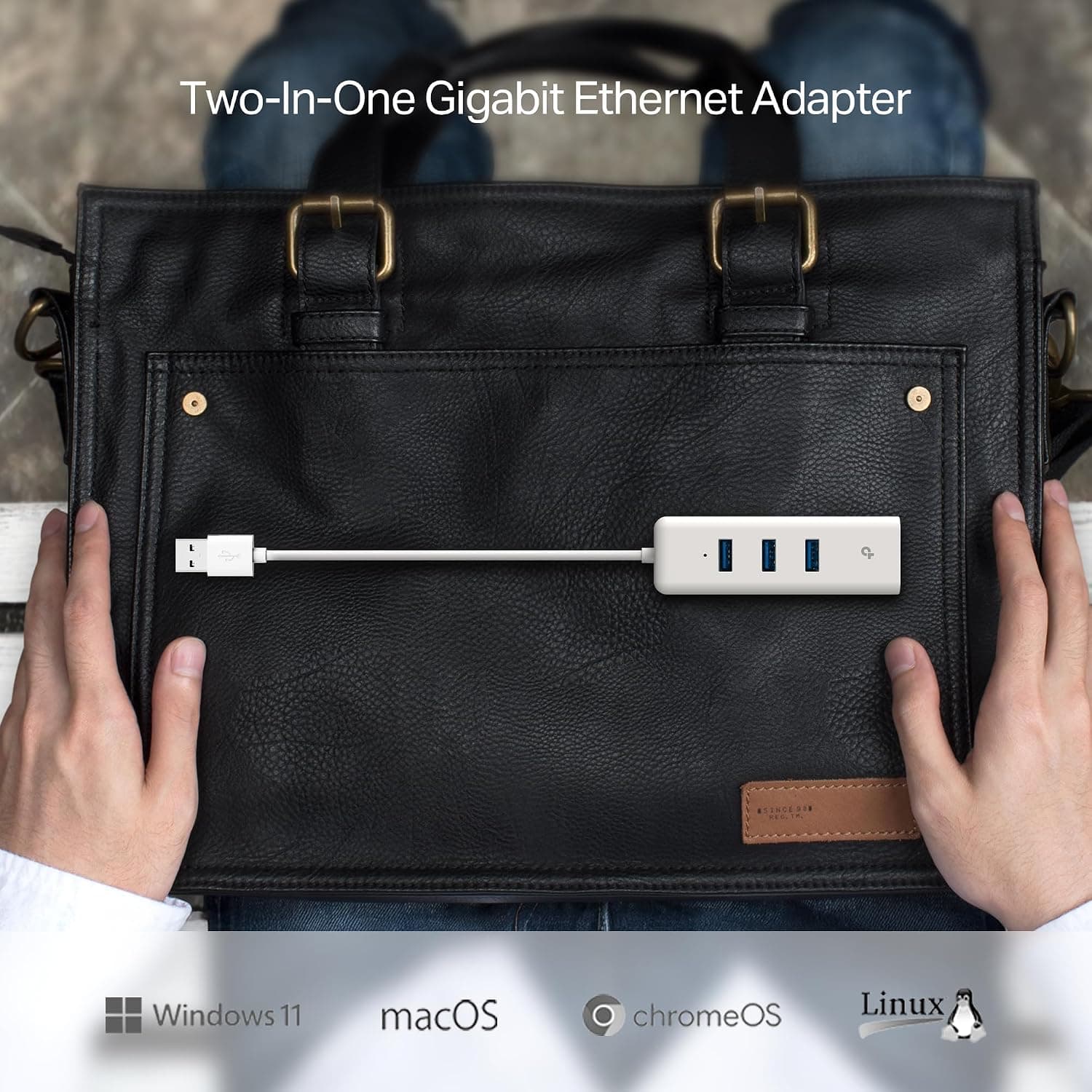هاب USB 3.0 سه پورت TP-Link آداپتور اترنت گیگابیتی مدل UE330 سفید هاب USB 3.0 سه پورت TP-Link آداپتور اترنت گیگابیتی مدل UE330 سفید