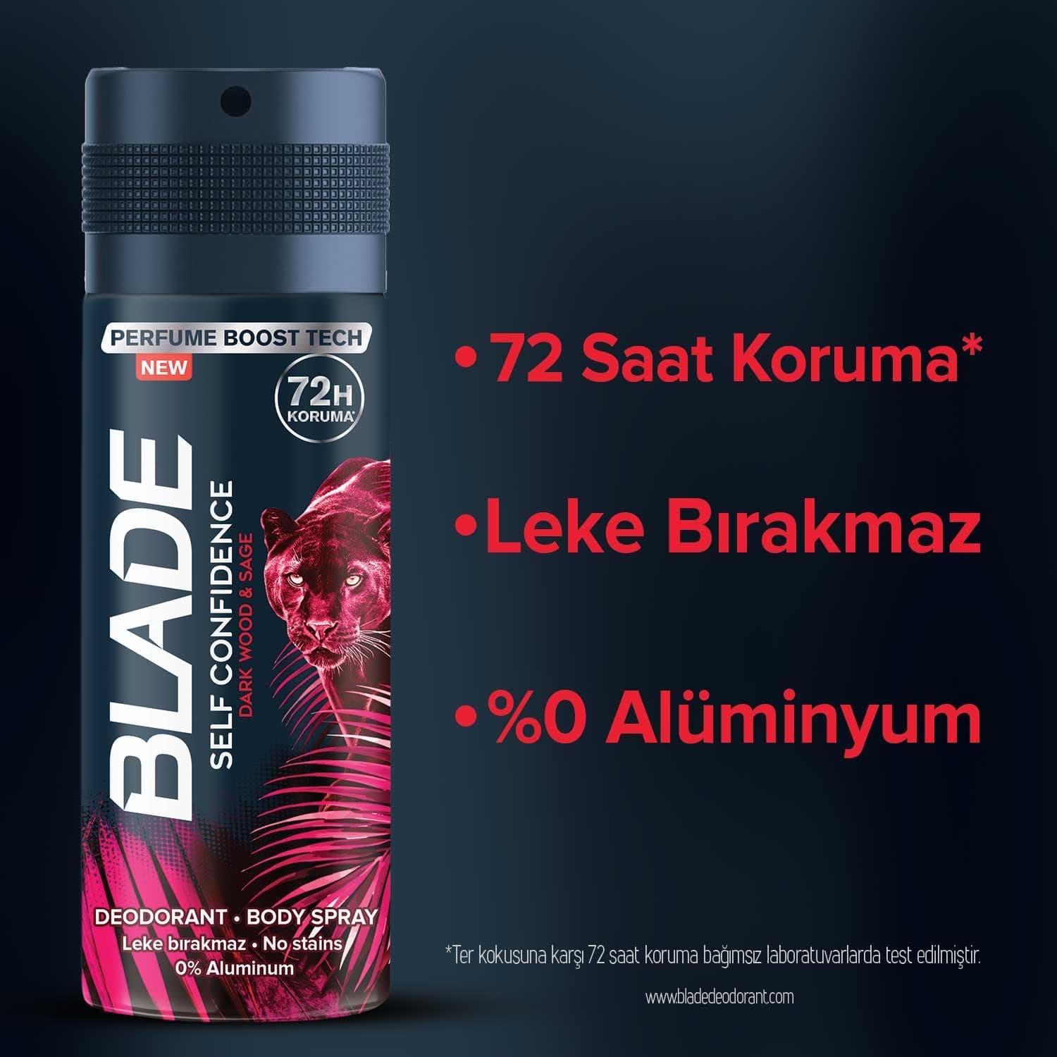دئودورانت Blade Self Confidence 150ml دئودورانت Blade Self Confidence 150ml