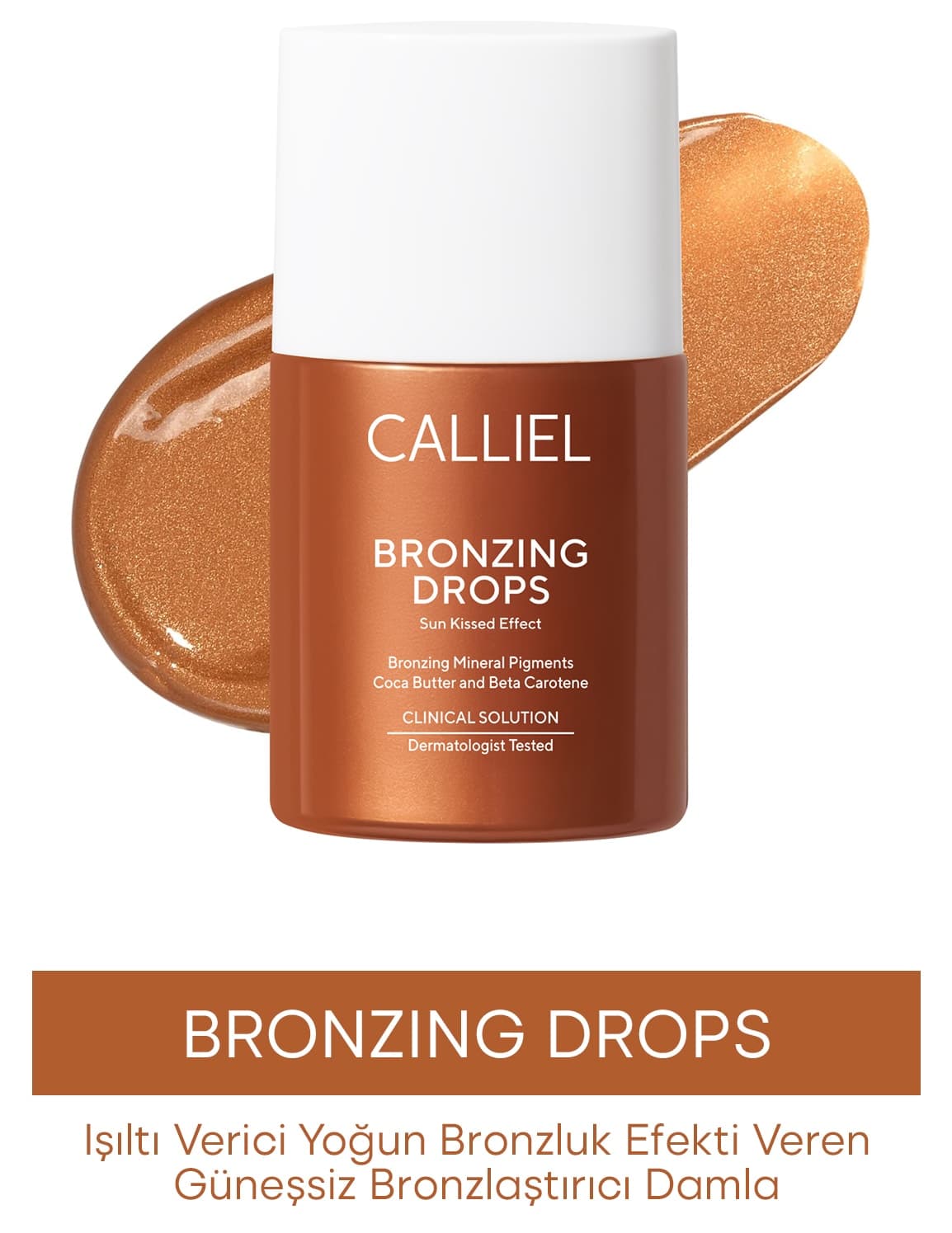 قطره برنزهکننده بدون آفتاب CALLİEL با افکت درخشان و برنزگی شدید 32ml قطره برنزهکننده بدون آفتاب CALLİEL با افکت درخشان و برنزگی شدید 32ml