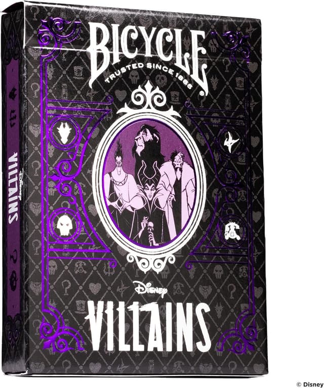 دسته کارت بازی Bicycle Disney Villains سبز یا بنفش دسته کارت بازی Bicycle Disney Villains سبز یا بنفش