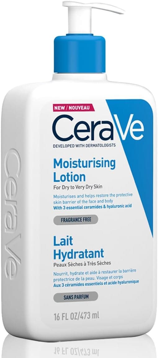 لوسیون مرطوب کننده CeraVe برای پوست معمولی تا خشک 3 Essential Ceramides 473 ml لوسیون مرطوب کننده CeraVe برای پوست معمولی تا خشک 3 Essential Ceramides 473 ml