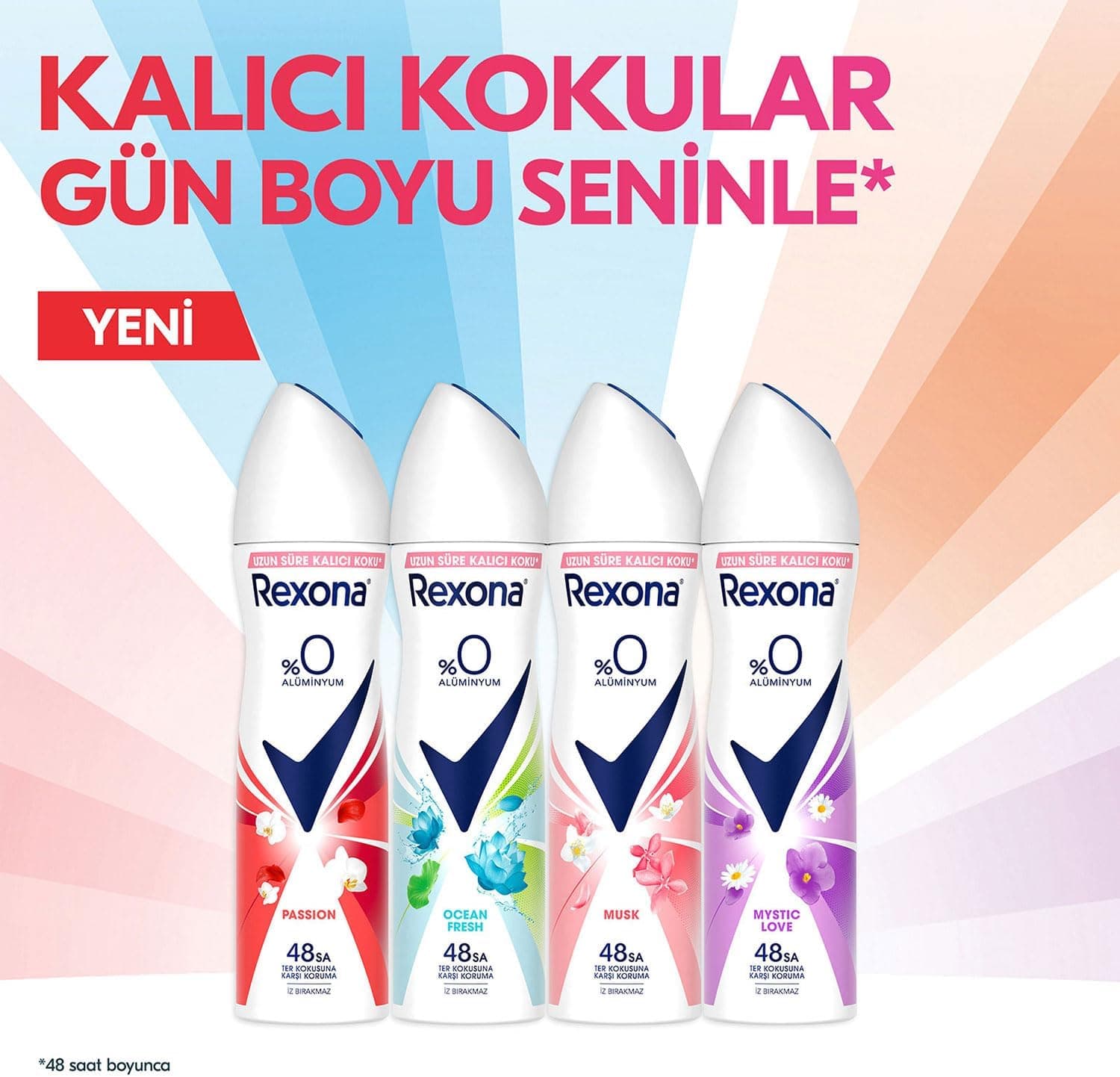 اسپری دئودورانت زنانه Rexona با رایحه Musk بدون آلومینیوم 150 ml اسپری دئودورانت زنانه Rexona با رایحه Musk بدون آلومینیوم 150 ml
