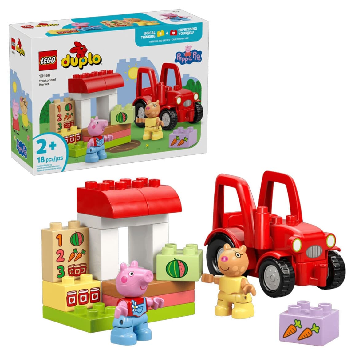 لگو DUPLO Peppa Pig تراکتور و بازار مدل 10468 لگو DUPLO Peppa Pig تراکتور و بازار مدل 10468