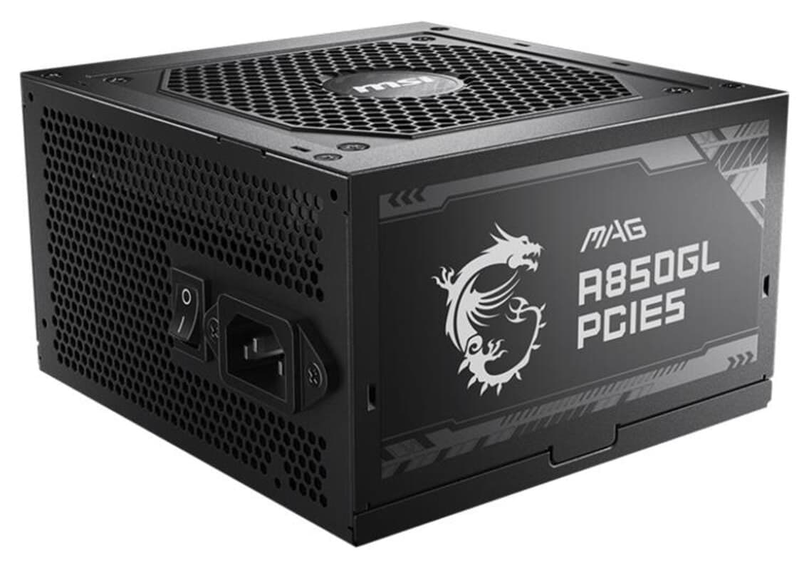 منبع تغذیه MSI مدل A850GL 850 وات PCIE5 تمام ماژولار Gold 80+ منبع تغذیه MSI مدل A850GL 850 وات PCIE5 تمام ماژولار Gold 80+