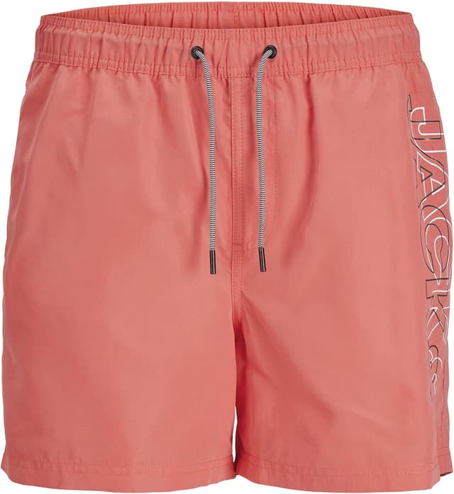 شلوارک شنای پسرانه JACK & JONES طرح دو لوگو مدل JPSTFIJI JJSWIM DOUBLE LOGO LY SN JNR شلوارک شنای پسرانه JACK & JONES طرح دو لوگو مدل JPSTFIJI JJSWIM DOUBLE LOGO LY SN JNR