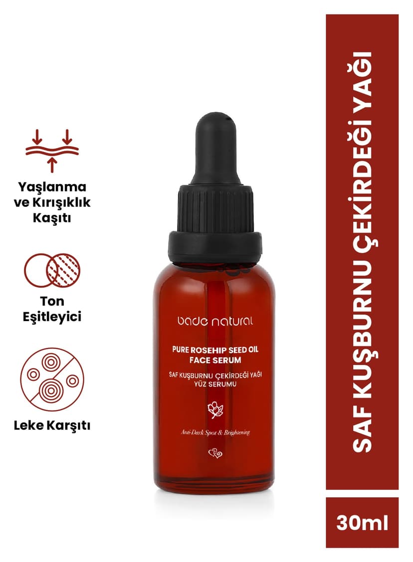 روغن هسته گل سرخ Bade Natural سردفشار ضدلک روشنکننده %100 خالص 30 ml روغن هسته گل سرخ Bade Natural سردفشار ضدلک روشنکننده %100 خالص 30 ml