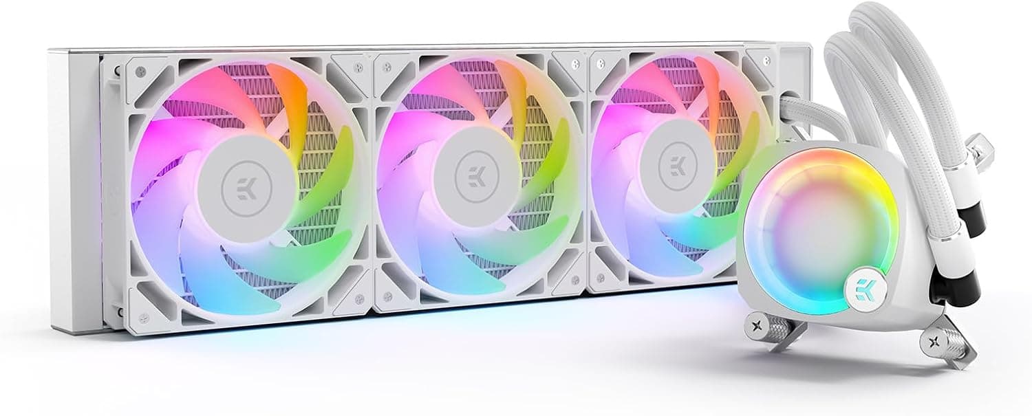خنککننده مایع CPU آلاینوان EK WB Nucleus مدل CR360 Lux سفید D-RGB خنککننده مایع CPU آلاینوان EK WB Nucleus مدل CR360 Lux سفید D-RGB