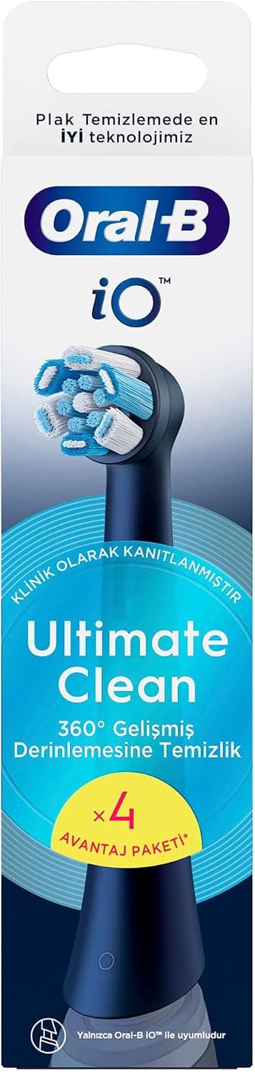 سری یدک مسواک Oral-B iO Ultimate Clean مشکی 4 عدد سری یدک مسواک Oral-B iO Ultimate Clean مشکی 4 عدد