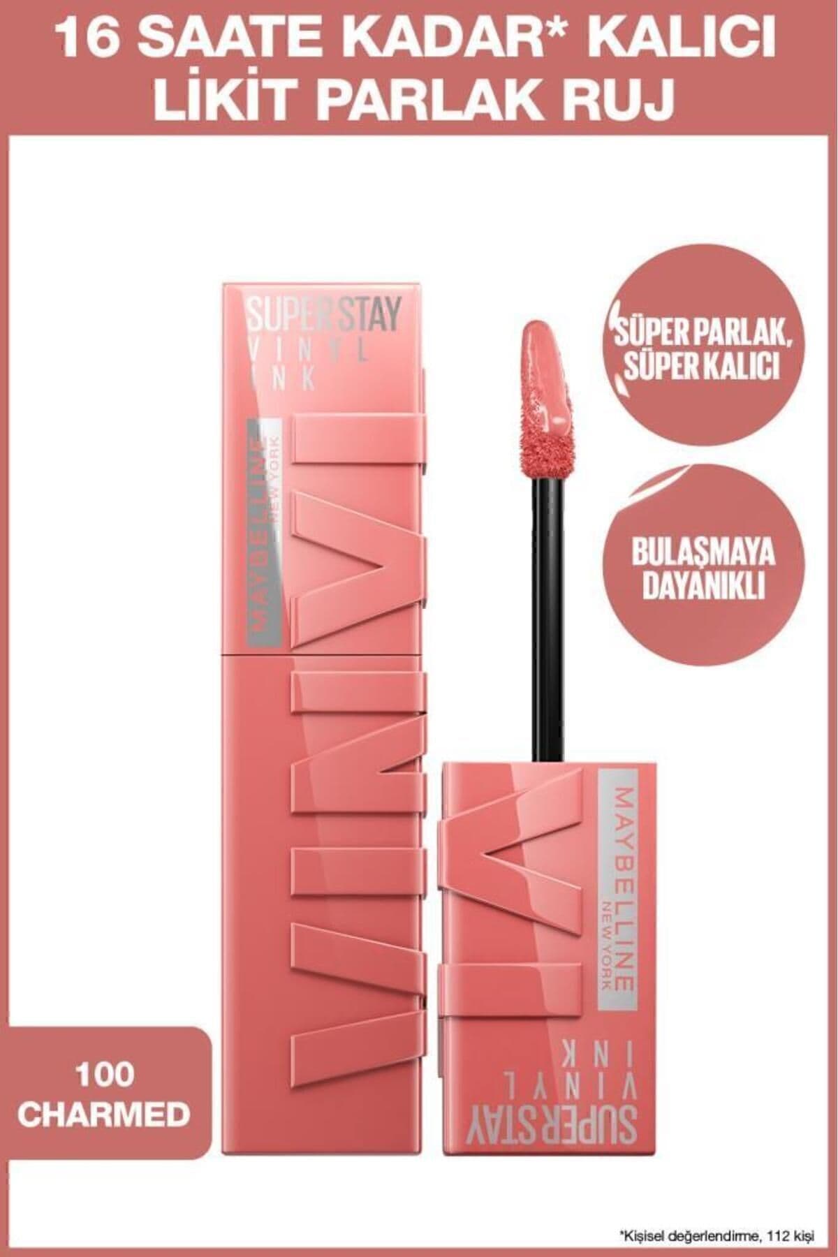 رژ لب مایع Maybelline New York Super Stay Vinyl Ink ماندگار براق مدل 30 Unrivaled رژ لب مایع Maybelline New York Super Stay Vinyl Ink ماندگار براق مدل 30 Unrivaled