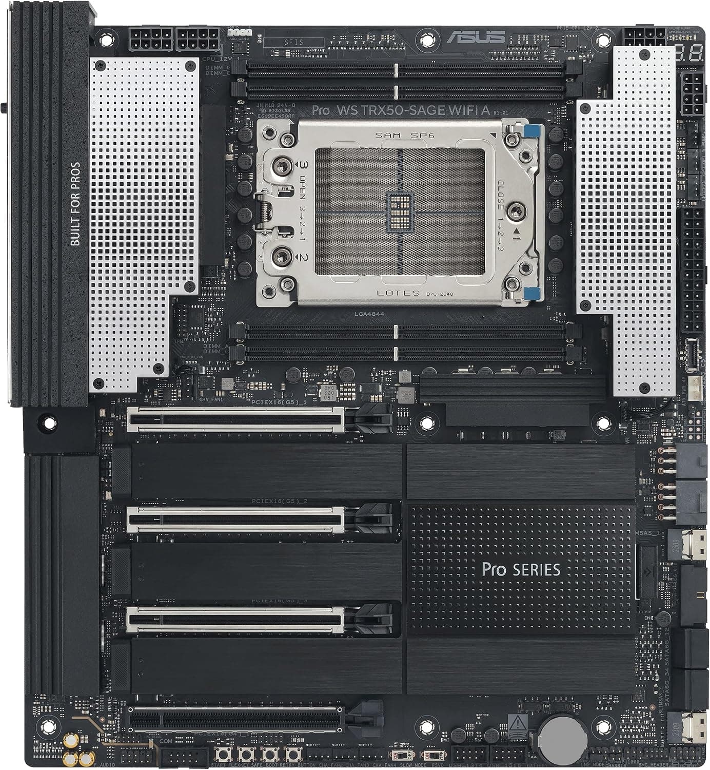 مادربرد ASUS Pro WS مدل TRX50-SAGE WiFi A با سوکت AMD sTR5 مادربرد ASUS Pro WS مدل TRX50-SAGE WiFi A با سوکت AMD sTR5