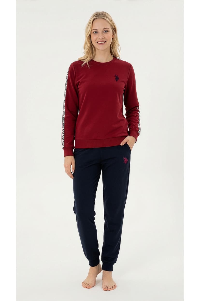 لباس خانگی زنانه U.S. Polo Assn. زرشکی لباس خانگی زنانه U.S. Polo Assn. زرشکی