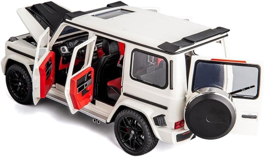 ماشین اسباببازی کودکان Swift مدل Mercedes Benz G63 AMG V12، مقیاس 1:24، فلزی عقبکش با صدا و نور سفید ماشین اسباببازی کودکان Swift مدل Mercedes Benz G63 AMG V12، مقیاس 1:24، فلزی عقبکش با صدا و نور سفید