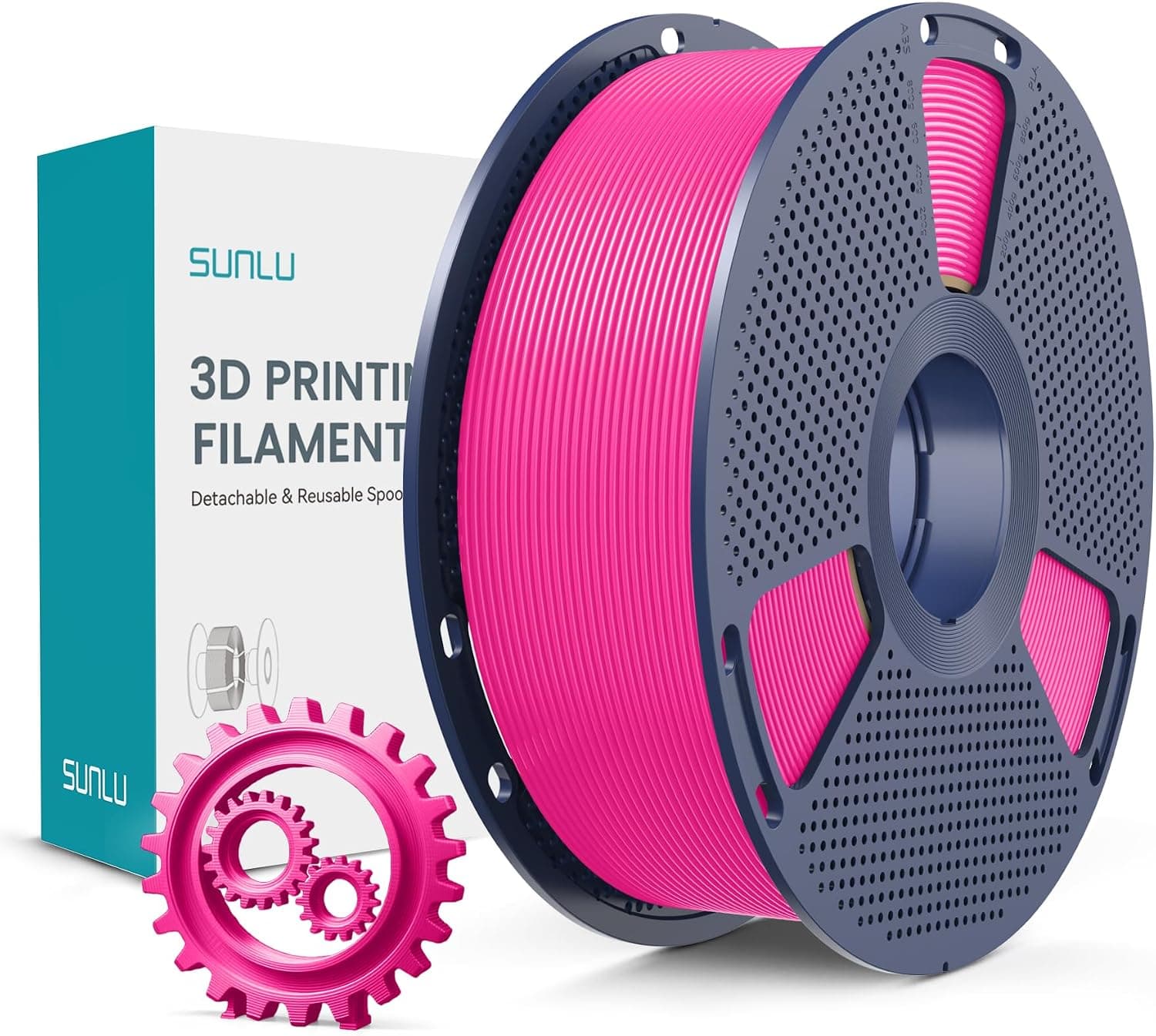 فیلامنت پرینتر سه بعدی SUNLU PLA+ 1.75 mm 1 kg ماژنتا فیلامنت پرینتر سه بعدی SUNLU PLA+ 1.75 mm 1 kg ماژنتا