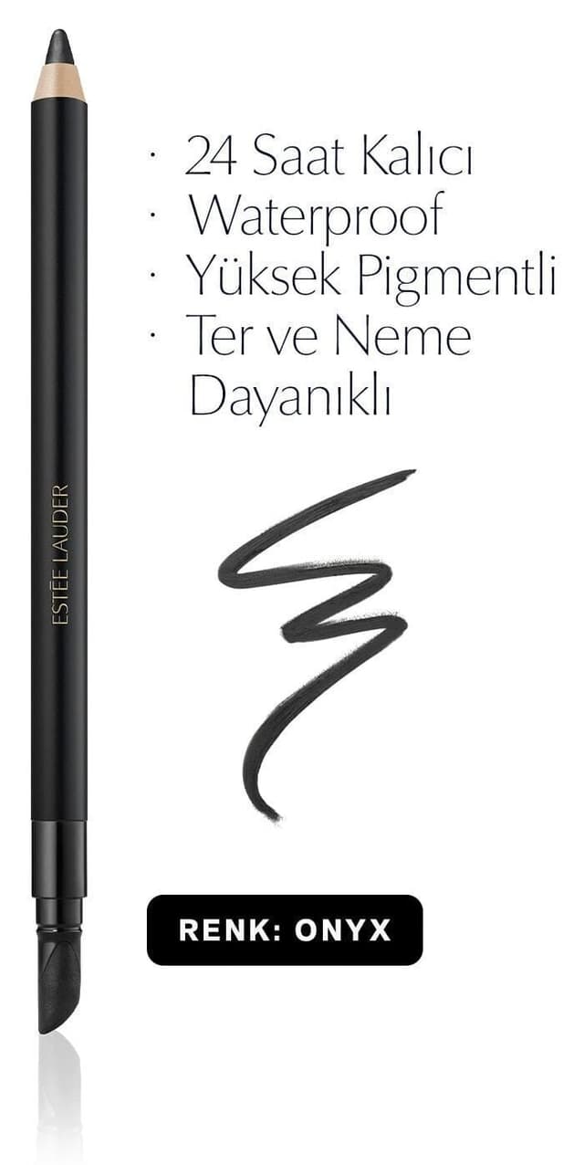 مداد چشم ژلی Estee Lauder ماندگار ۲۴ ساعته ضدآب Double Wear مدل 01 مشکی Onyx 1.2g مداد چشم ژلی Estee Lauder ماندگار ۲۴ ساعته ضدآب Double Wear مدل 01 مشکی Onyx 1.2g