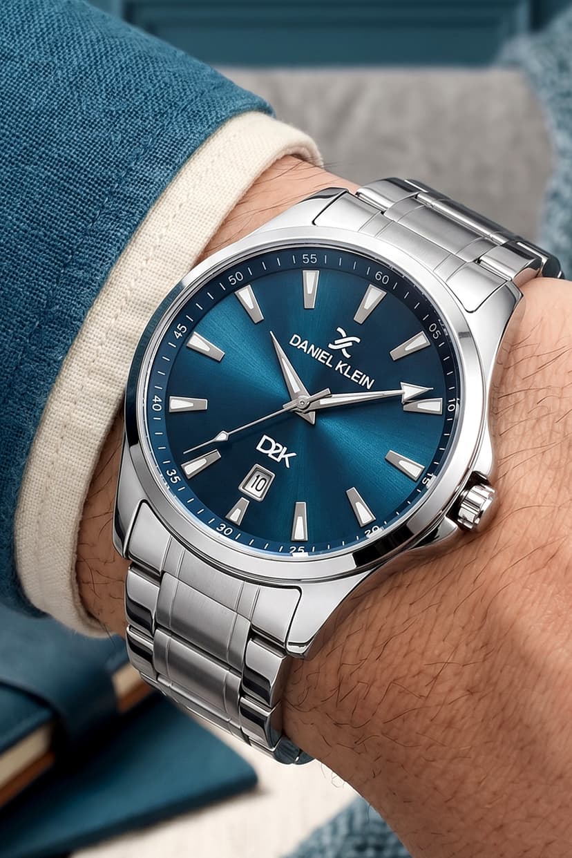 ساعت مچی مردانه Daniel Klein ضد آب 3 ATM بند فولادی نقرهای مدل CBK464 ساعت مچی مردانه Daniel Klein ضد آب 3 ATM بند فولادی نقرهای مدل CBK464