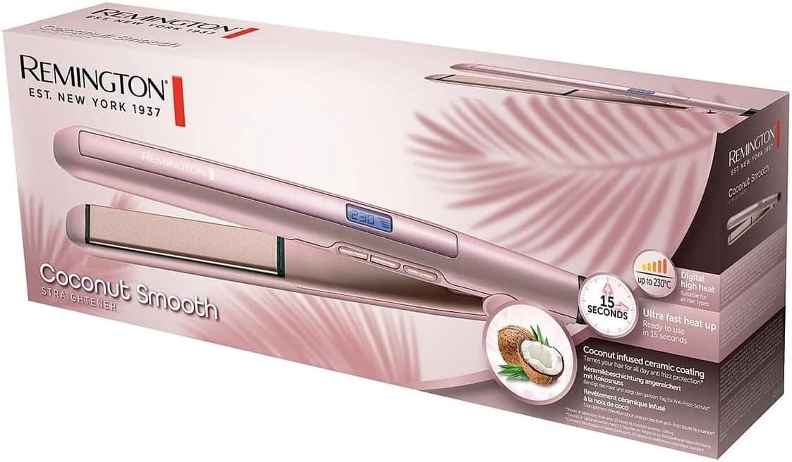 اتو موی REMINGTON حاوی روغن نارگیل مدل S5901 اتو موی REMINGTON حاوی روغن نارگیل مدل S5901
