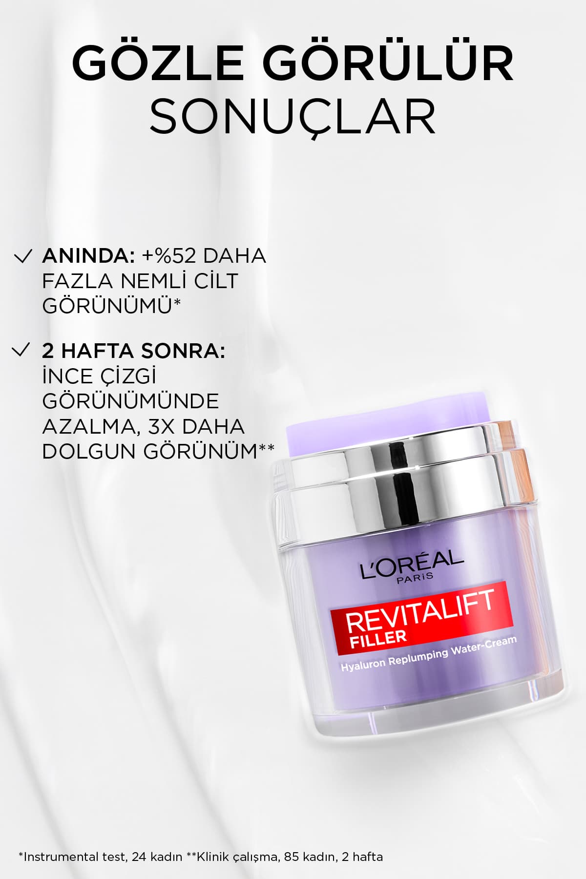 کرم مرطوبکننده صورت L'Oreal Paris Revitalift Filler حجمدهنده با پایه آب 50ml کرم مرطوبکننده صورت L'Oreal Paris Revitalift Filler حجمدهنده با پایه آب 50ml