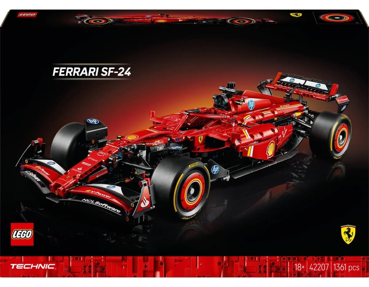 لگو Technic Ferrari SF-24 F1 ماشین مدل 42207 با 1361 قطعه لگو Technic Ferrari SF-24 F1 ماشین مدل 42207 با 1361 قطعه