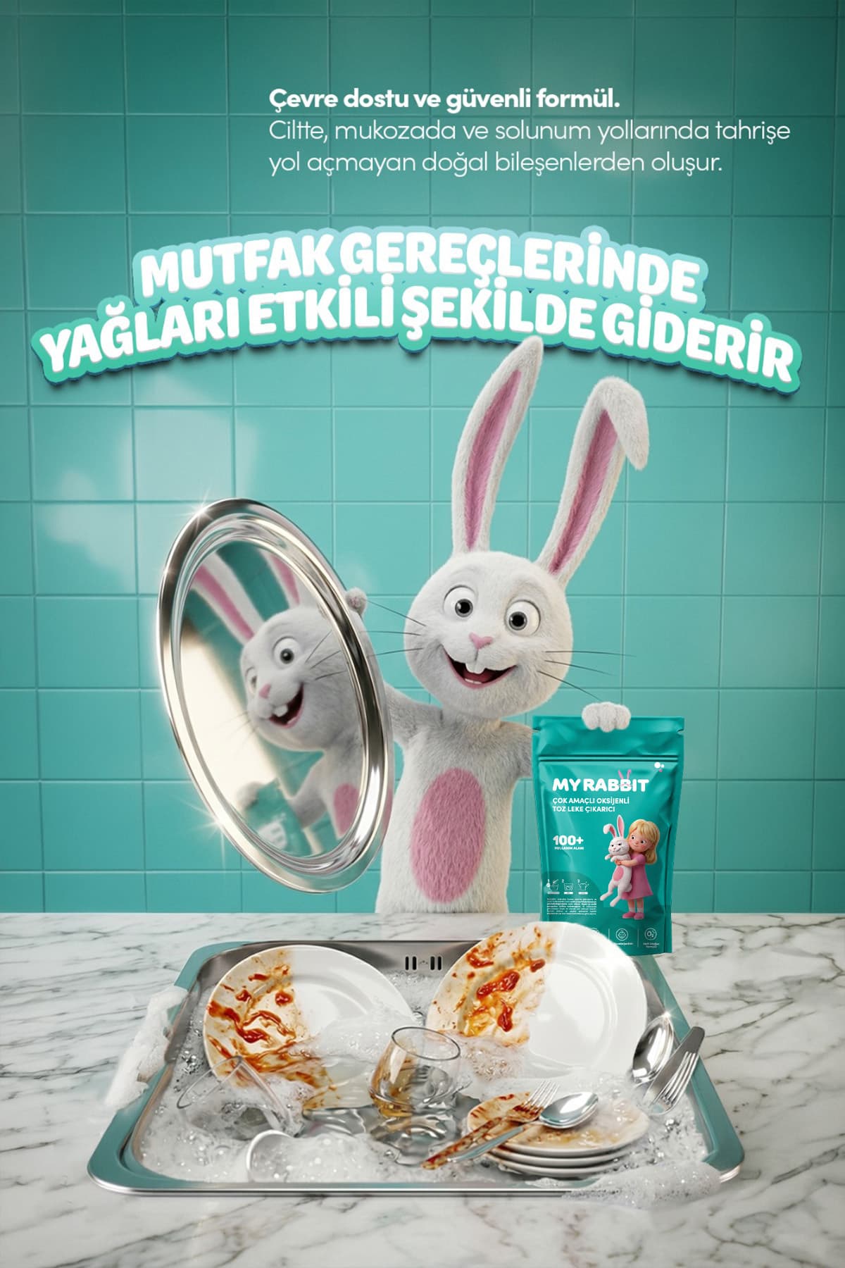 پودر لکهبر و سفیدکننده اکسیژنه چندمنظوره لباس و سطوح My Rabbit! 800 gr پودر لکهبر و سفیدکننده اکسیژنه چندمنظوره لباس و سطوح My Rabbit! 800 gr