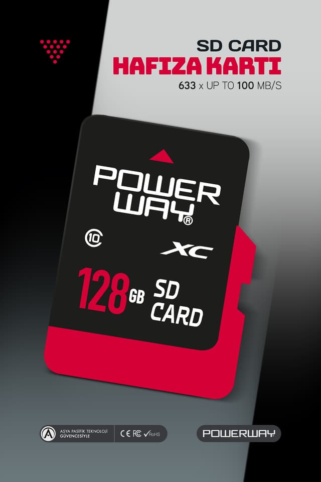 کارت حافظه 128 GB Powerway همراه با آداپتور کارت حافظه 128 GB Powerway همراه با آداپتور
