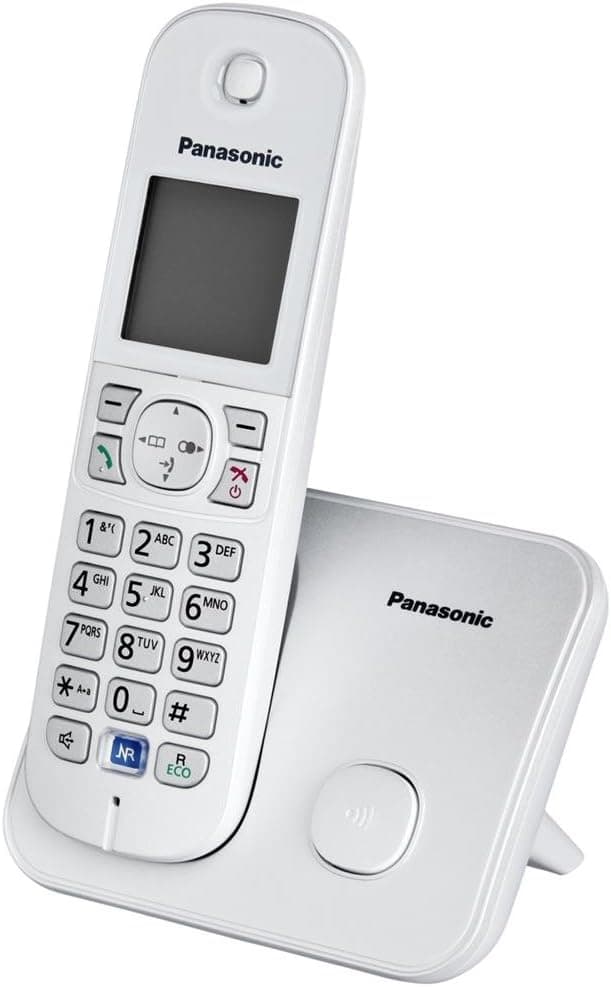 تلفن بیسیم Panasonic با منشی تلفنی و صفحه نمایش نسخه آلمانی مدل KX-TG6822 تلفن بیسیم Panasonic با منشی تلفنی و صفحه نمایش نسخه آلمانی مدل KX-TG6822