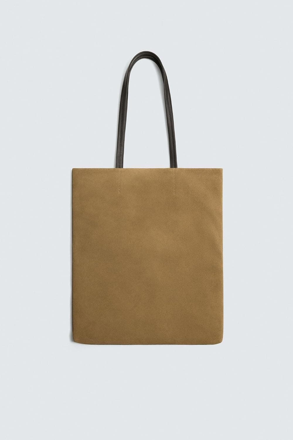کیف Tote چرمی زنانه Zara قهوهای توتونی کیف Tote چرمی زنانه Zara قهوهای توتونی