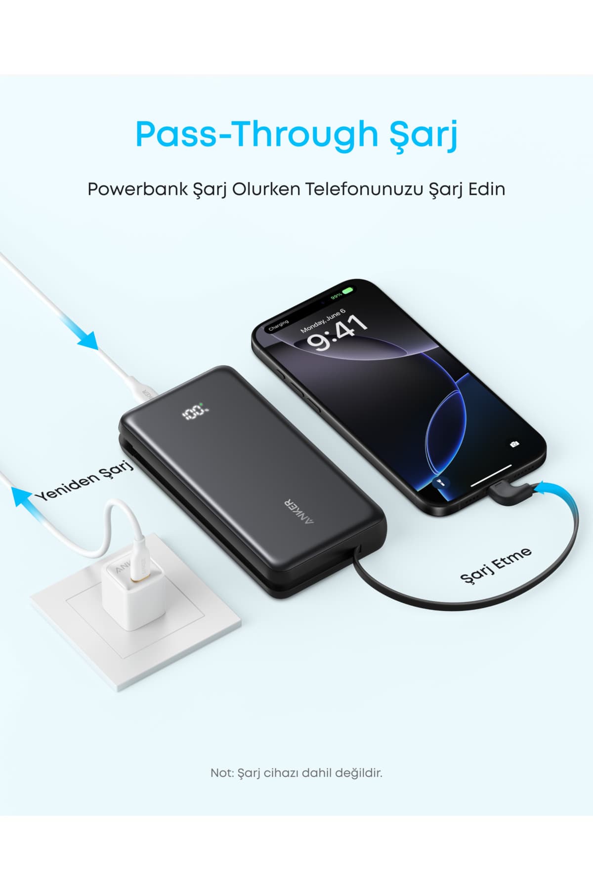 پاوربانک Anker Zolo 20.000mAh با شارژ سریع 22,5W مشکی مدل A110E پاوربانک Anker Zolo 20.000mAh با شارژ سریع 22,5W مشکی مدل A110E