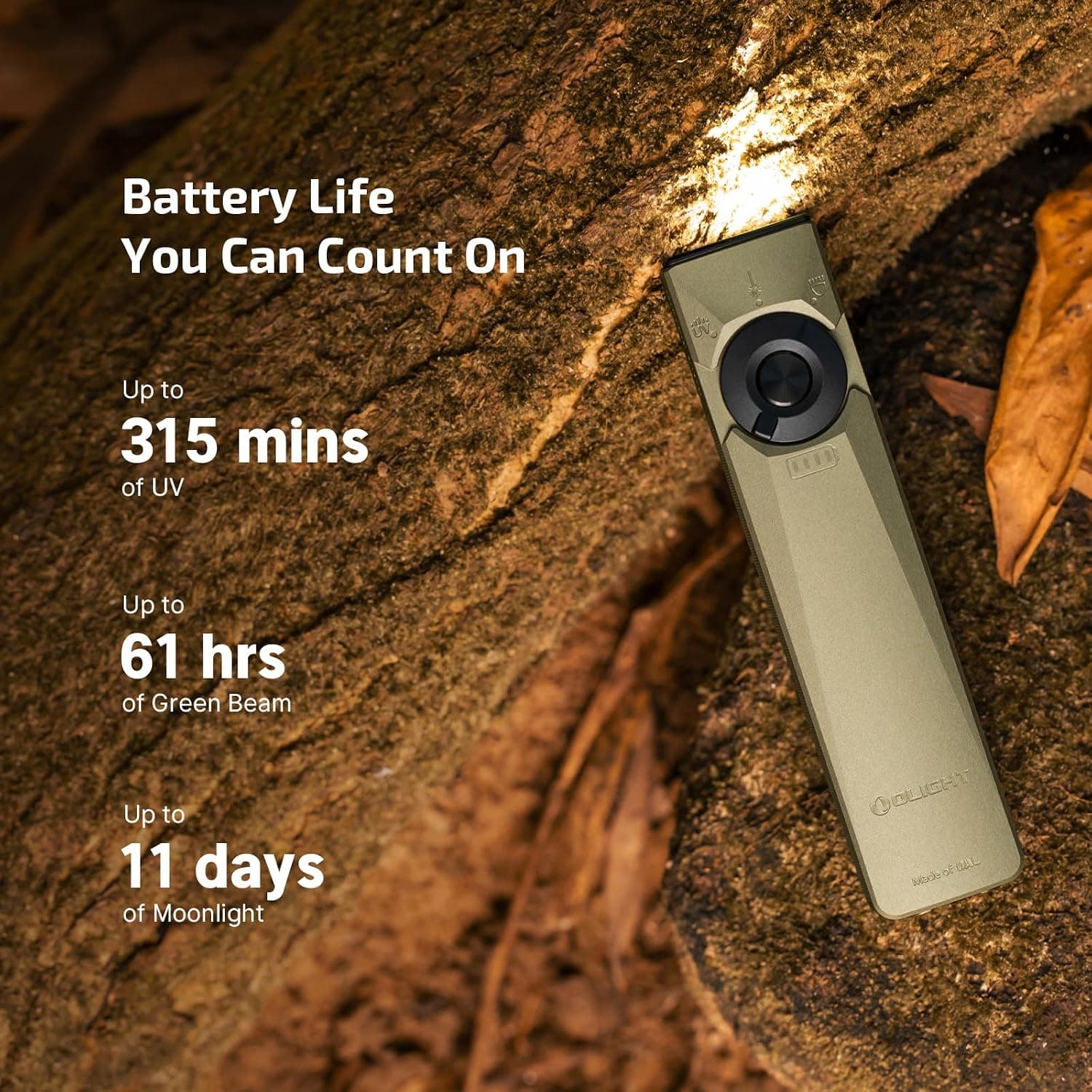 چراغقوه جیبی تخت شارژی OLIGHT Arkfeld Ultra، 1400 Lumens، سهمنبع نوری، زیتونی-سبز چراغقوه جیبی تخت شارژی OLIGHT Arkfeld Ultra، 1400 Lumens، سهمنبع نوری، زیتونی-سبز