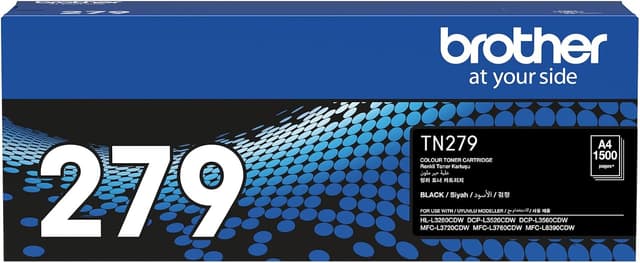 کارتریج تونر مشکی Brother اصل با ظرفیت 1,500 صفحه مدل TN279BK مناسب HL-L3220CW/L3280CDW، DCP-L3520CDW/L3560CDW، MFC-L3720CDW/L3760CDW/L8390CDW کارتریج تونر مشکی Brother اصل با ظرفیت 1,500 صفحه مدل TN279BK مناسب HL-L3220CW/L3280CDW، DCP-L3520CDW/L3560CDW، MFC-L3720CDW/L3760CDW/L8390CDW