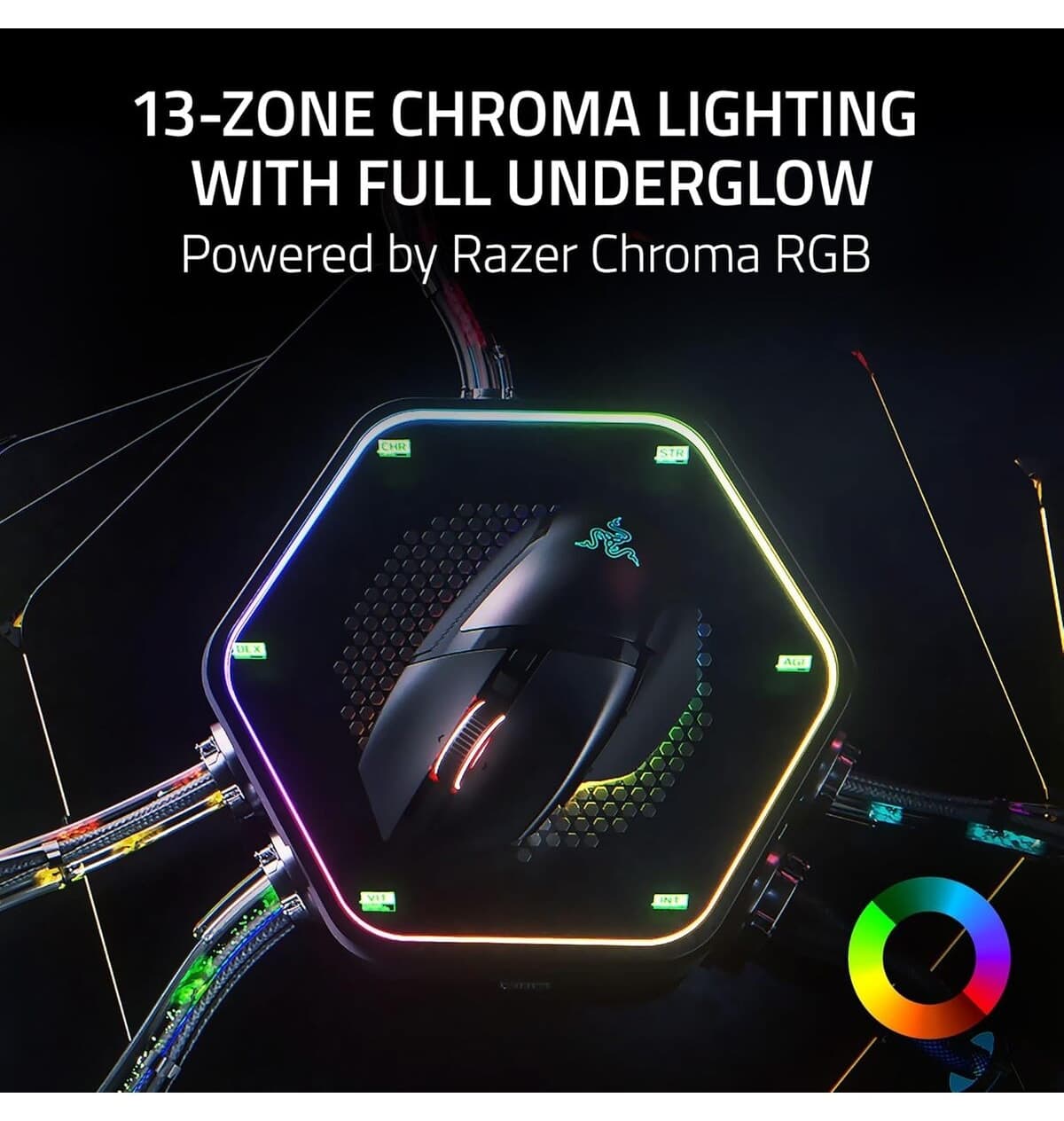 ماوس بیسیم Razer Basilisk V3 Pro 35k مشکی مدل RZ01-05240100-R3G1 ماوس بیسیم Razer Basilisk V3 Pro 35k مشکی مدل RZ01-05240100-R3G1