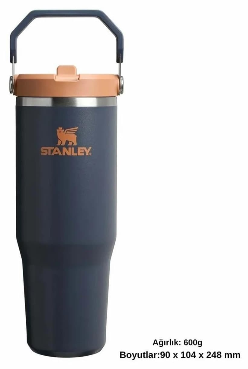 لیوان ترموس Stanley IceFlow Flip Straw 2.0 نیدار 0,89 LT 30Oz سرمهای مدل 10-12043-073 لیوان ترموس Stanley IceFlow Flip Straw 2.0 نیدار 0,89 LT 30Oz سرمهای مدل 10-12043-073