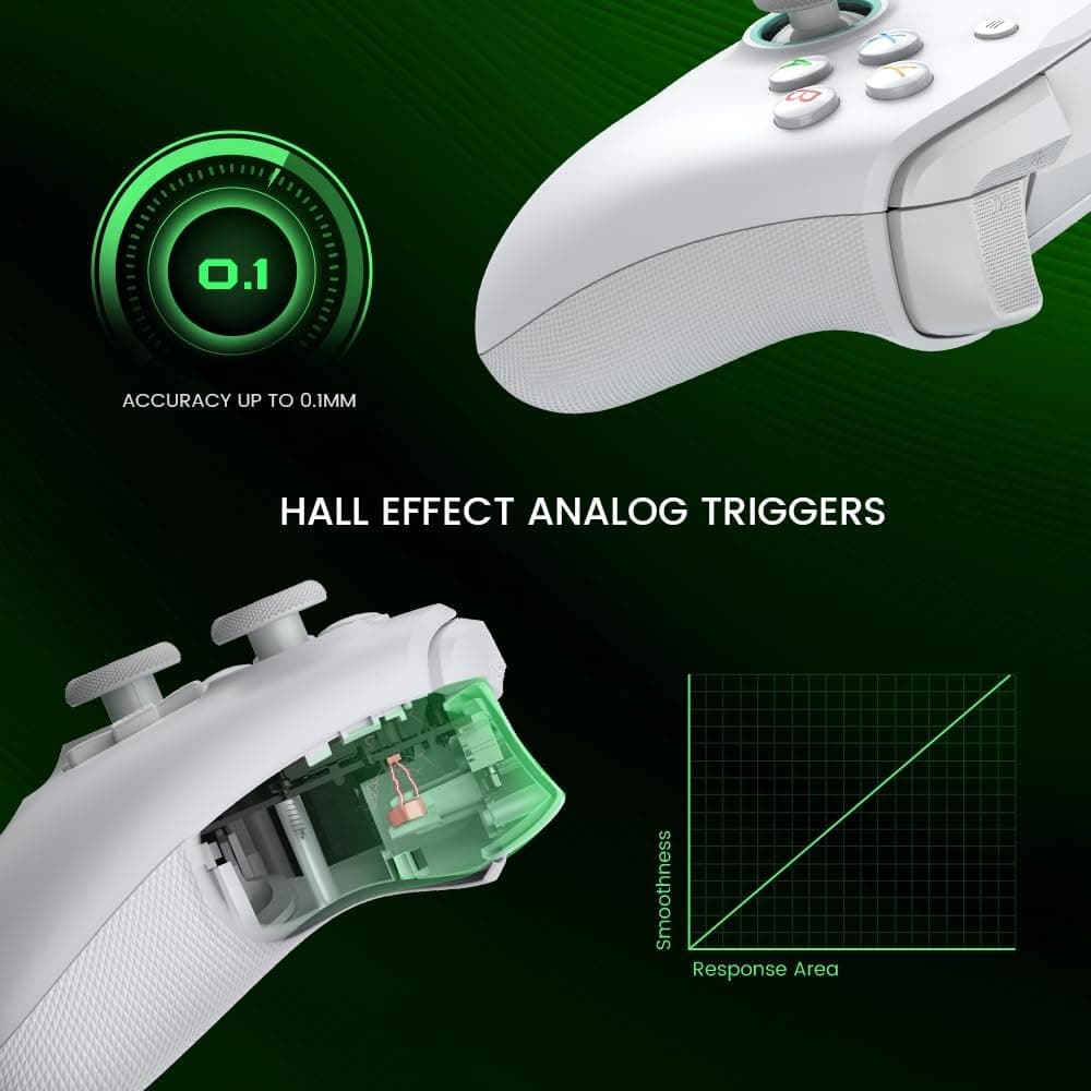 دسته بازی سیمی برای Xbox Series X|S، Xbox One و Windows 10/11 GameSir با جویاستیک و تریگر Hall Effect، جک صوتی 3.5 mm مدل G7 SE دسته بازی سیمی برای Xbox Series X|S، Xbox One و Windows 10/11 GameSir با جویاستیک و تریگر Hall Effect، جک صوتی 3.5 mm مدل G7 SE