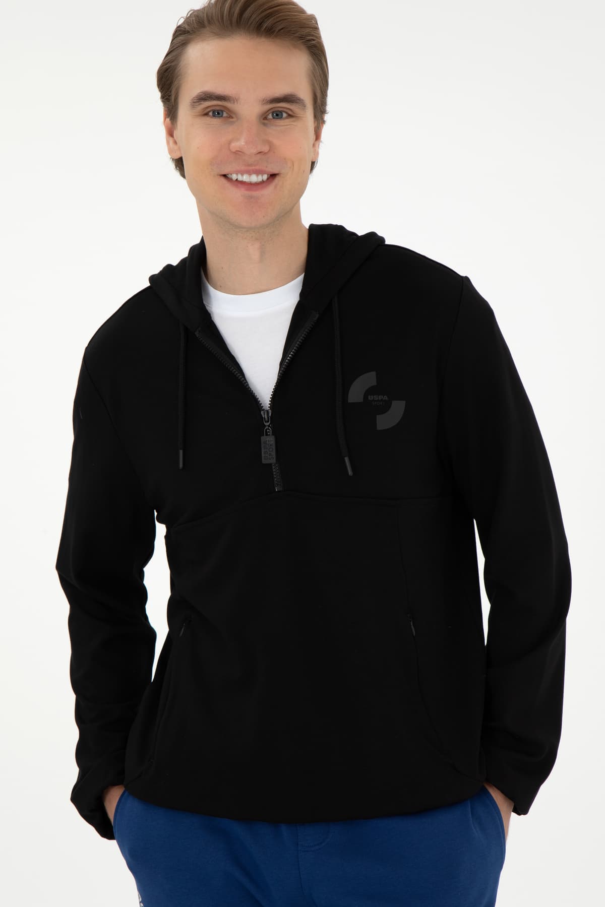 سوئیشرت مردانه U.S. Polo Assn. مشکی مدل 50290860-VR046 سوئیشرت مردانه U.S. Polo Assn. مشکی مدل 50290860-VR046