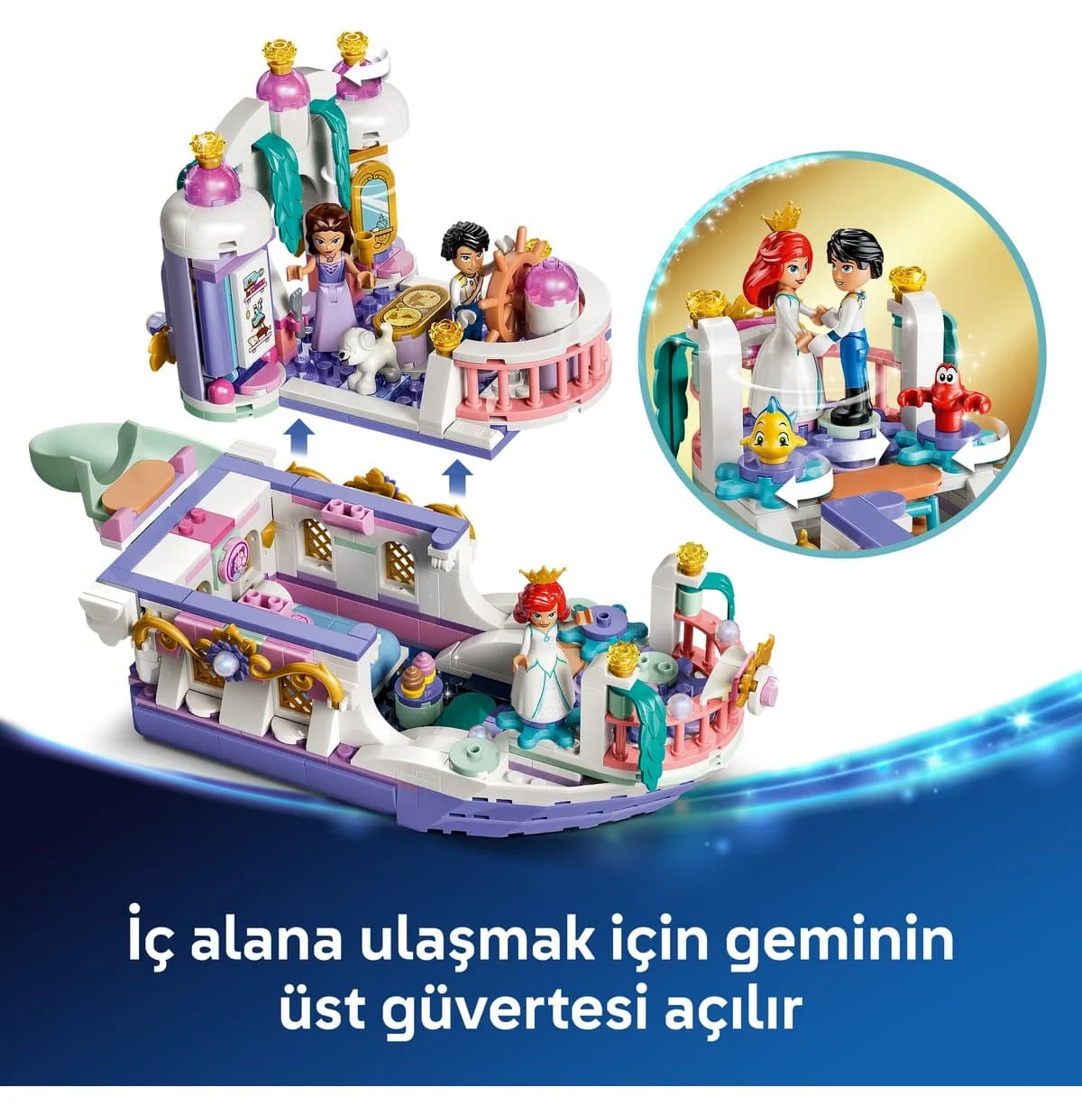 لگو Disney Princess کشتی عروسی سلطنتی Ariel مدل 43299 519P لگو Disney Princess کشتی عروسی سلطنتی Ariel مدل 43299 519P