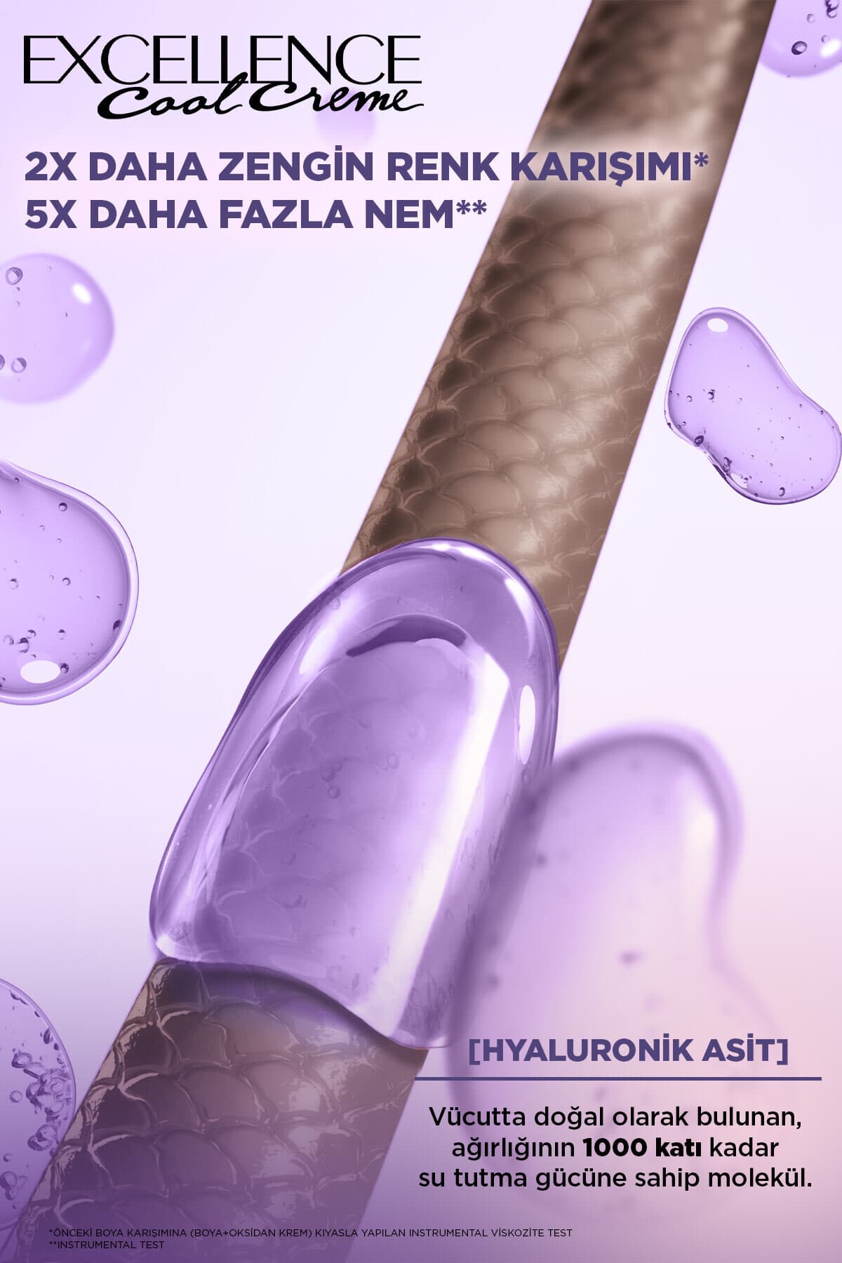 رنگ مو زنانه L'Oreal Paris Excellence Cool Creme قهوهای اش اکسترا مدل 4.11 رنگ مو زنانه L'Oreal Paris Excellence Cool Creme قهوهای اش اکسترا مدل 4.11