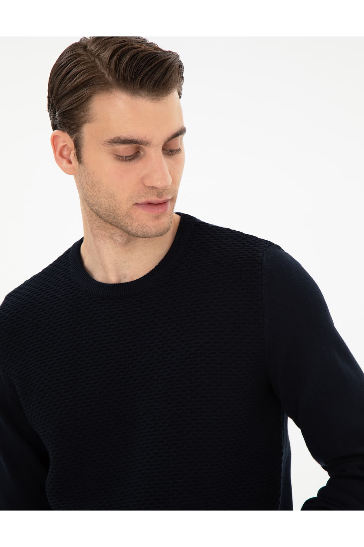 پلیور مردانه Pierre Cardin سرمهای روشن اسلیم فیت یقه گرد مدل 50281819-VR059 پلیور مردانه Pierre Cardin سرمهای روشن اسلیم فیت یقه گرد مدل 50281819-VR059