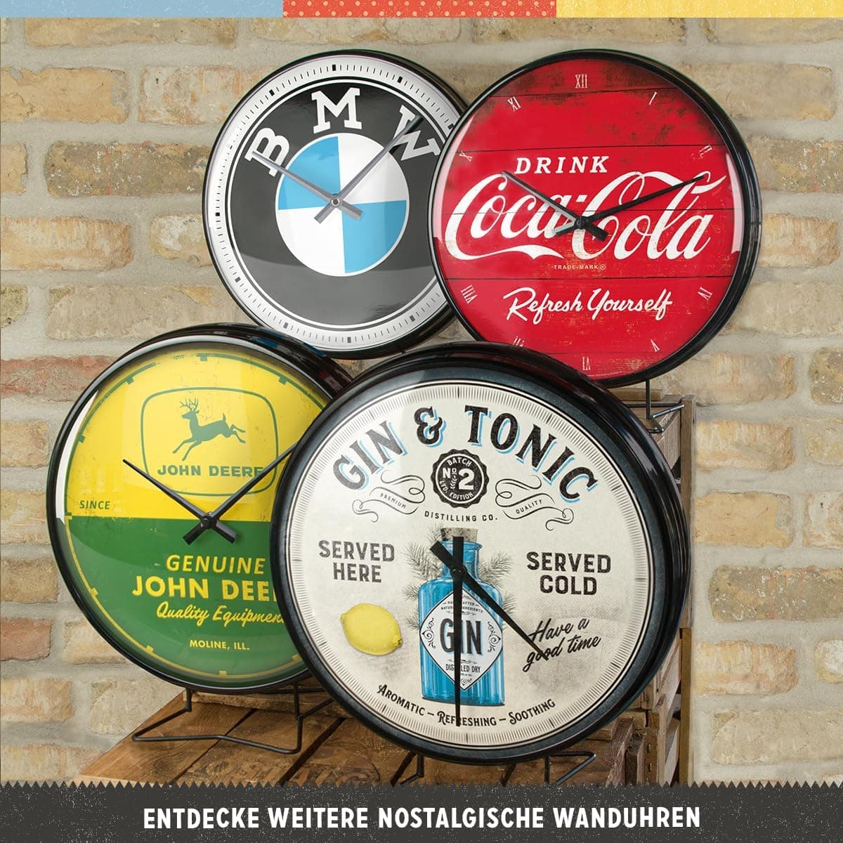 ساعت دیواری Nostalgic-Art رترو با لوگوی BMW طرح وینتیج 31 cm ساعت دیواری Nostalgic-Art رترو با لوگوی BMW طرح وینتیج 31 cm