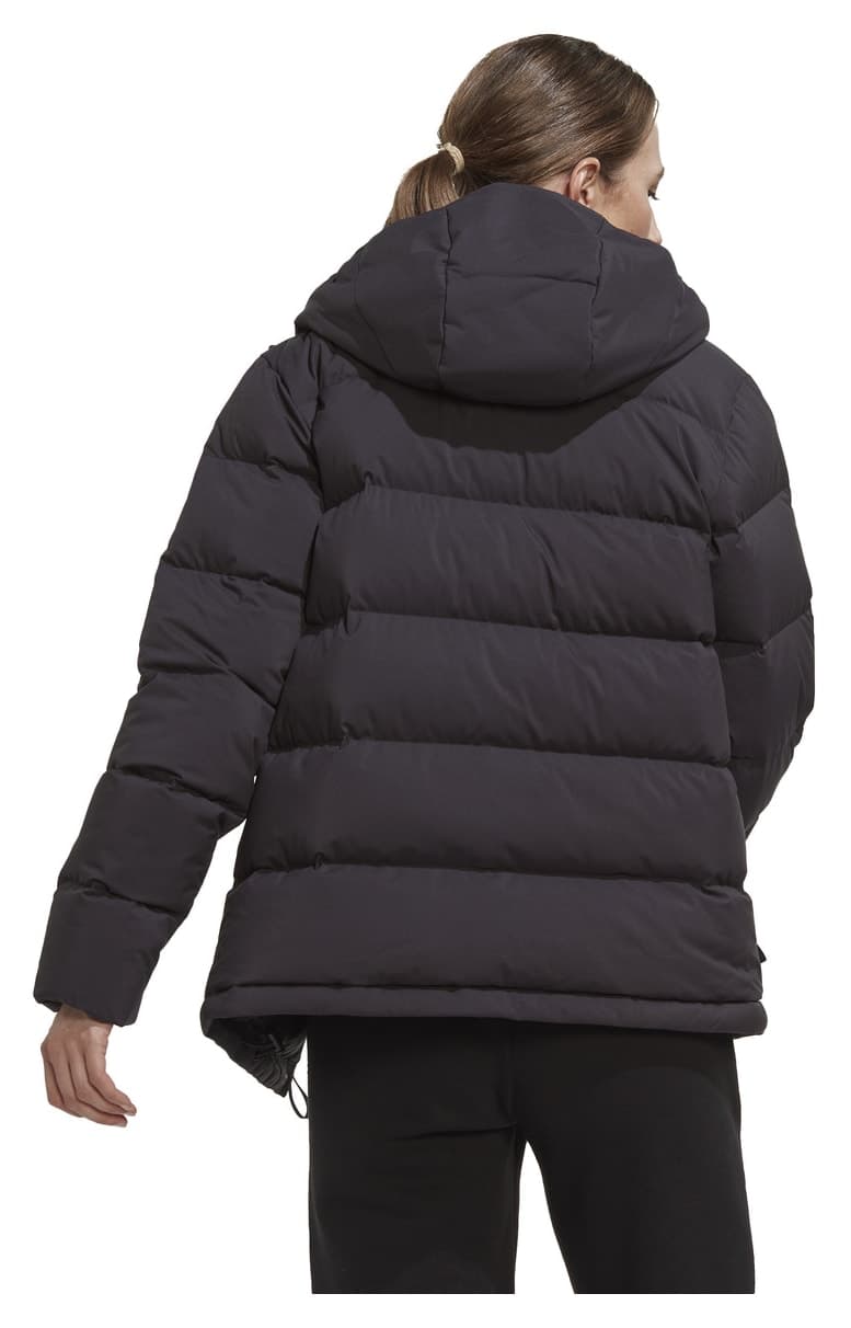 مانتو زنانه پرِ دار مشکی adidas مدل HN5641 مانتو زنانه پرِ دار مشکی adidas مدل HN5641