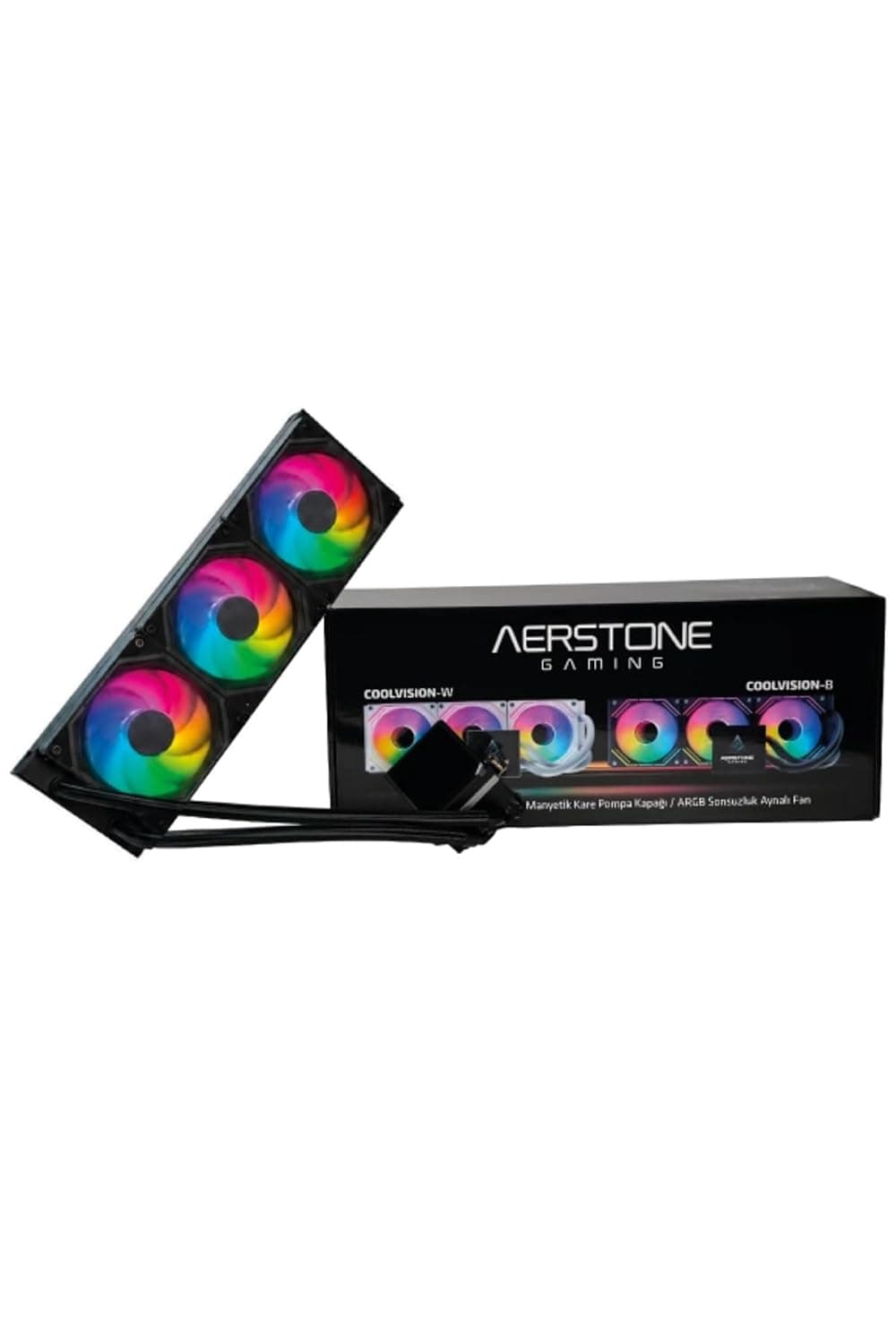 خنککننده مایع Aerstone سازگار با INTEL و AMD با نمایشگر LCD 360mm خنککننده مایع Aerstone سازگار با INTEL و AMD با نمایشگر LCD 360mm