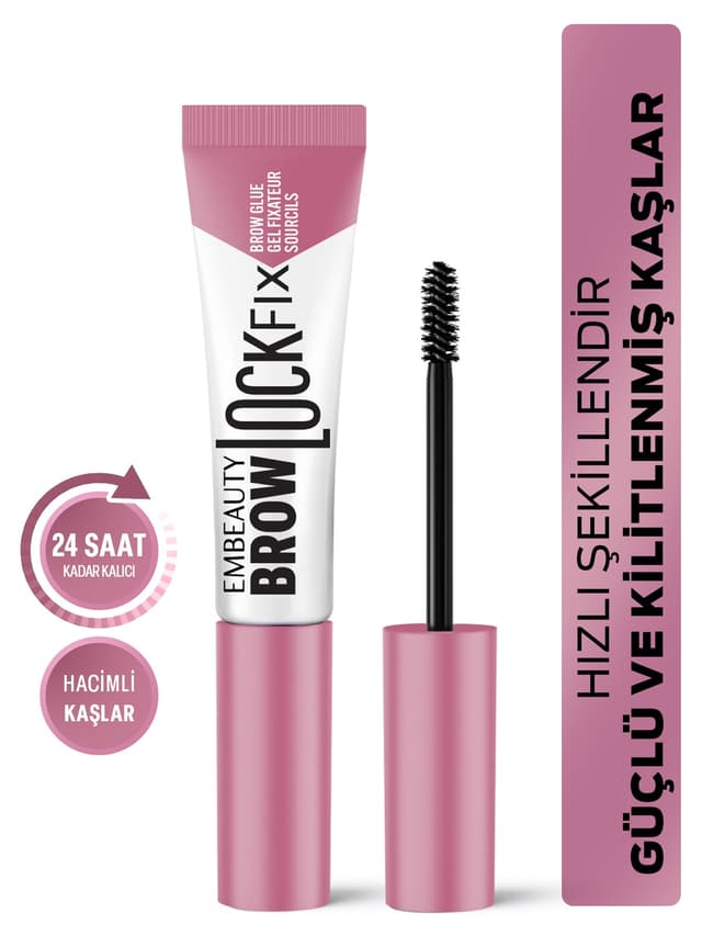 ماسکارای ثابتکننده ابرو Embeauty Brow Lock Fix شفاف با بیوتین و B5 ماسکارای ثابتکننده ابرو Embeauty Brow Lock Fix شفاف با بیوتین و B5