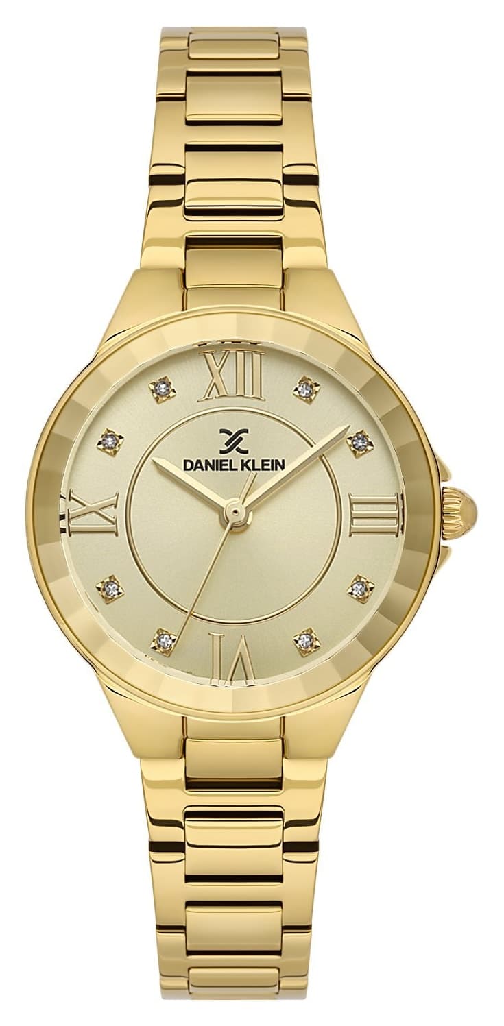 ساعت مچی زنانه Daniel Klein با صفحه زرد و بند طلایی 30mm ساعت مچی زنانه Daniel Klein با صفحه زرد و بند طلایی 30mm